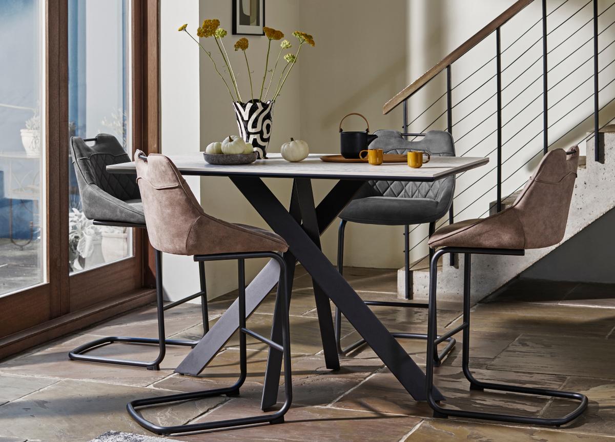 Warrior Bar table and 4 Cantilever Bar Stool